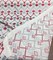 1 Yard Fruits of the Gods Red and Grey Embroidered Upholstery Fabric 58 Inches Wide Poly Cotton Blend